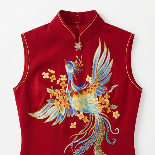 Crimson Golden Plumes