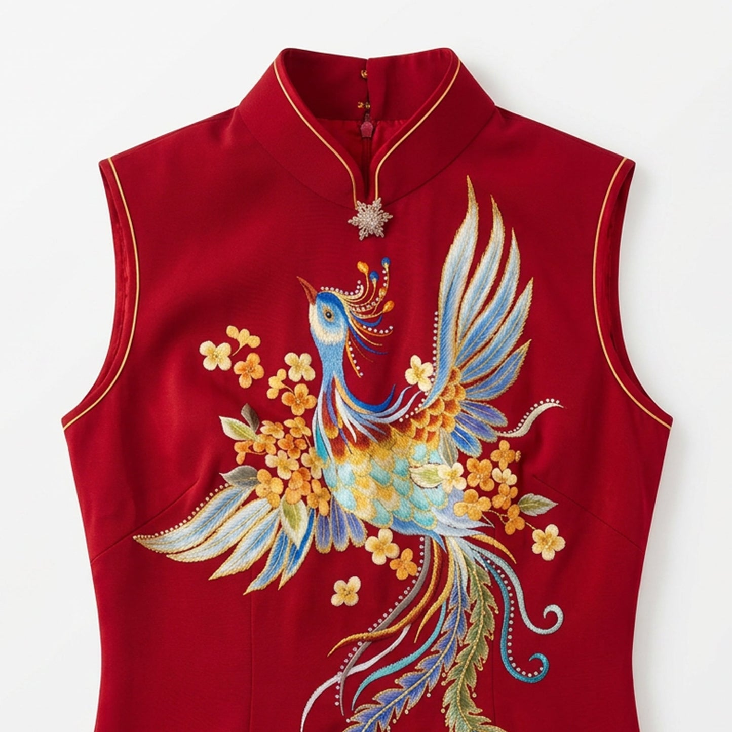 Crimson Golden Plumes