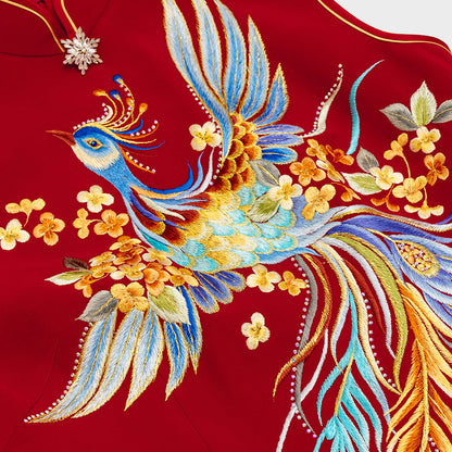 Crimson Golden Plumes