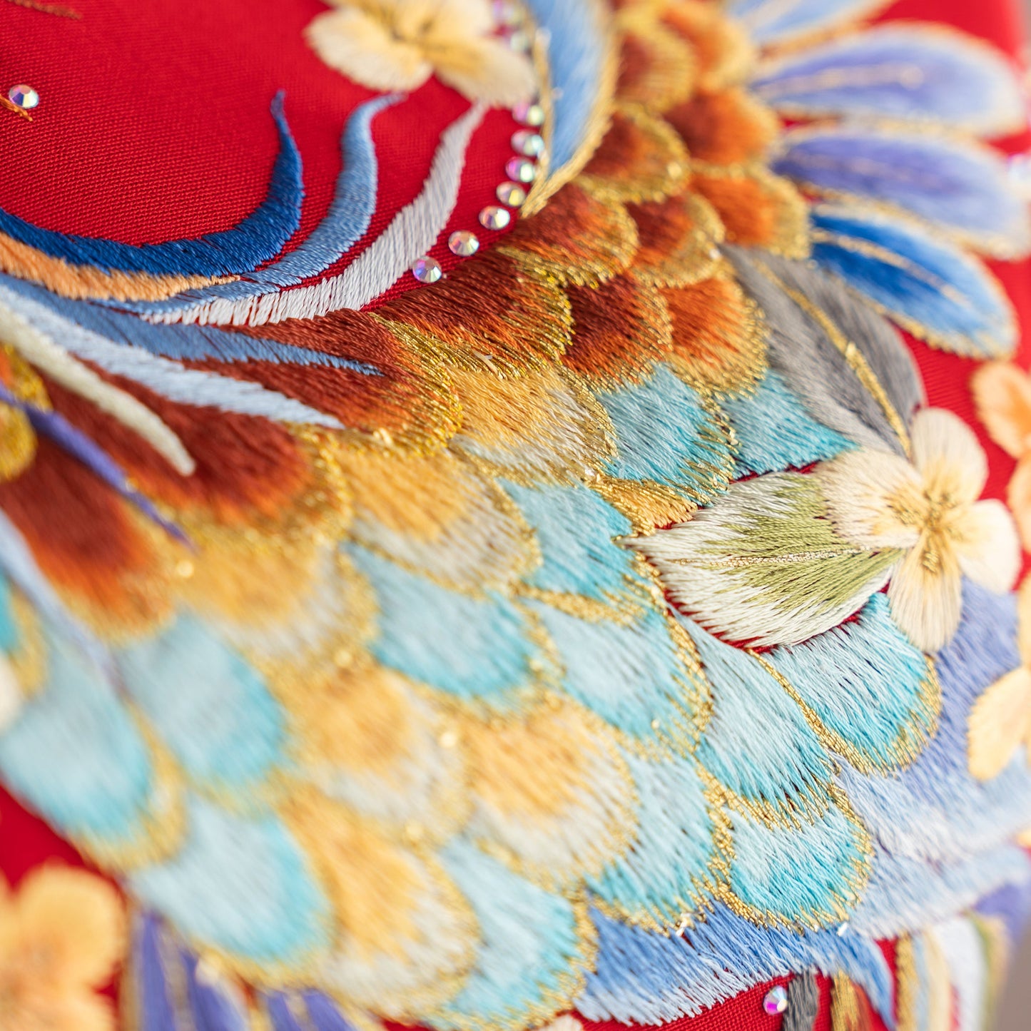 Crimson Golden Plumes